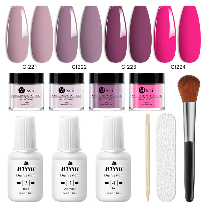 Nail Glitter Chrome - 10PCS/Set Dip Nails Powder Kit 10ml