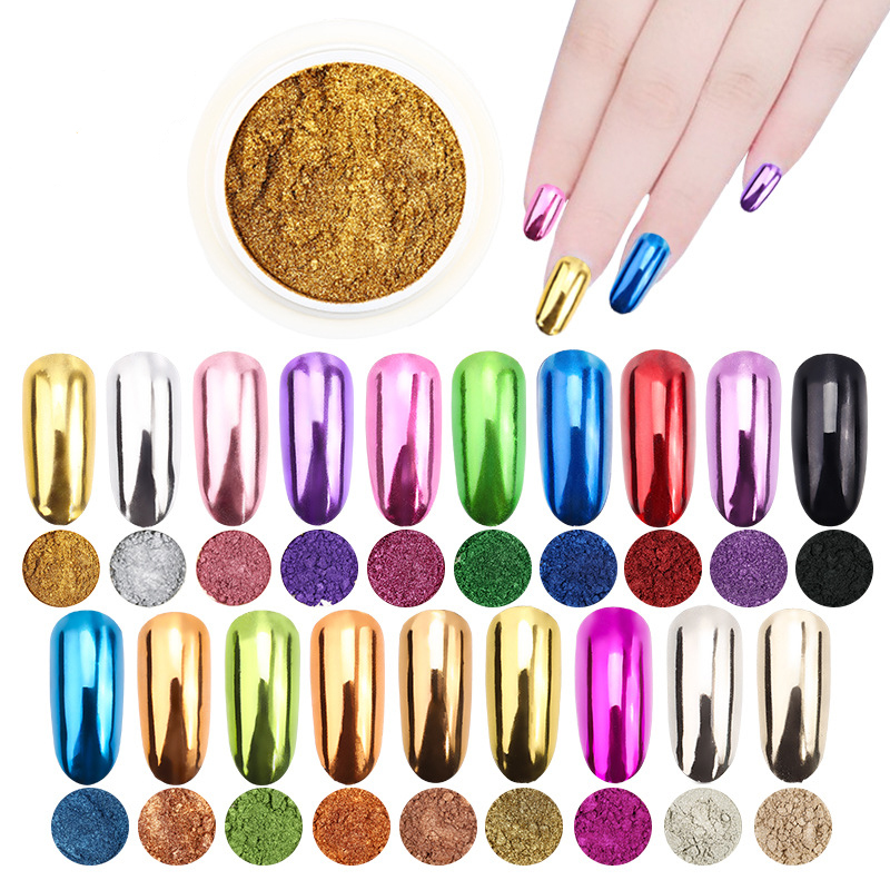 Nail Glitter Chrome - 1Pc 19 Màu Móng Lấp Lánh