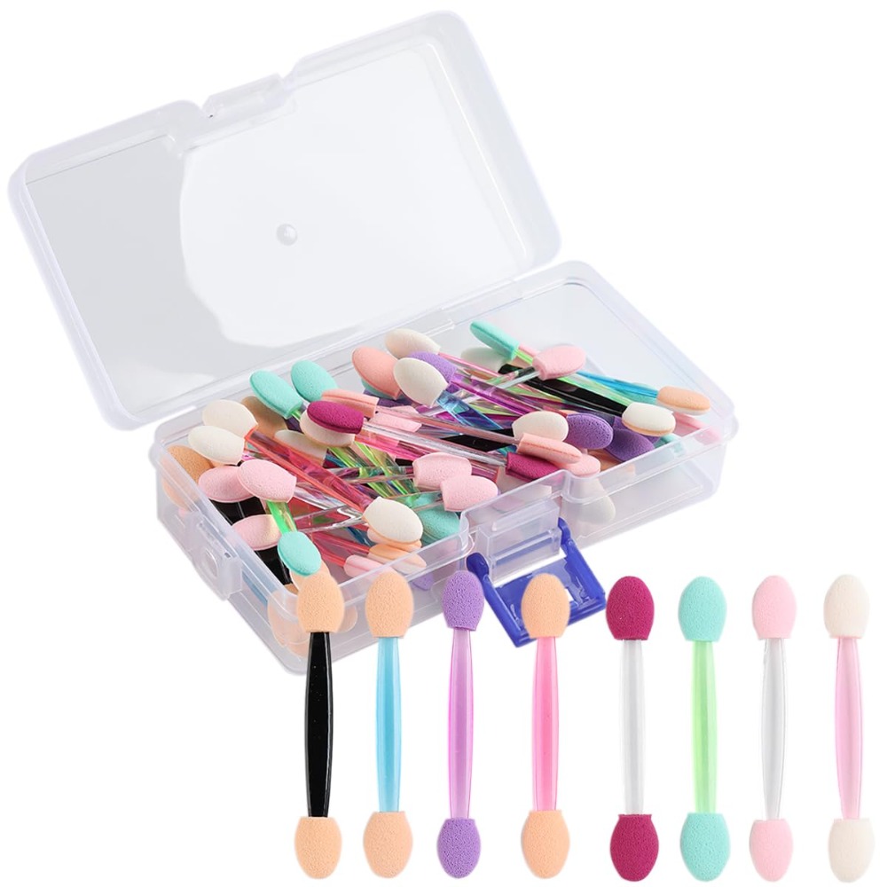 Nail Glitter Chrome - Fcozpjk 50PCS Chrome Nail Powder Applicator