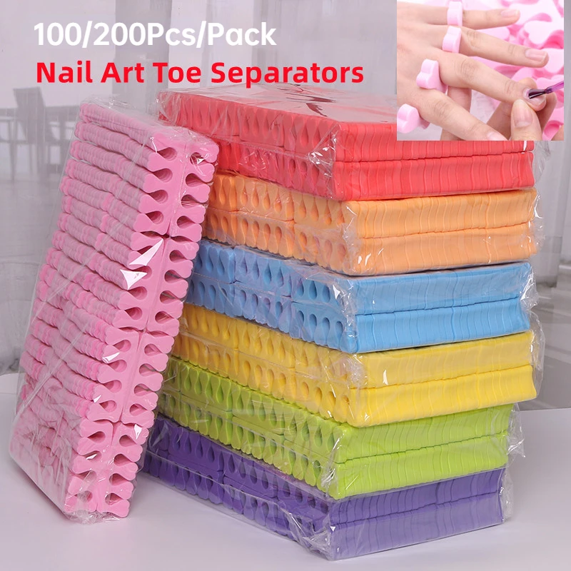 Nail Art Pinterest - 100,200pcs/Pack Nail Art Toe Separators Fingers
