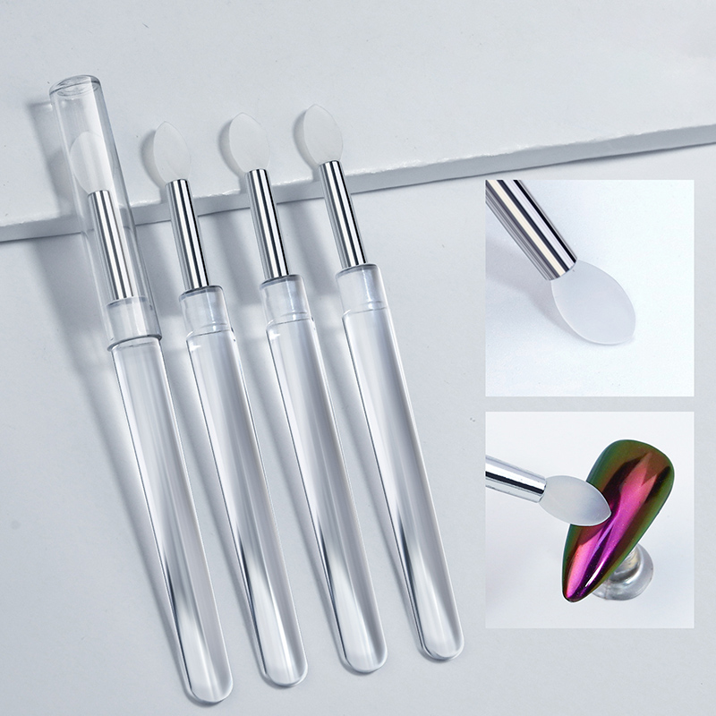 Nail Glitter Chrome - Multifunctional Silicone Chrome Glitter Applying Manicure