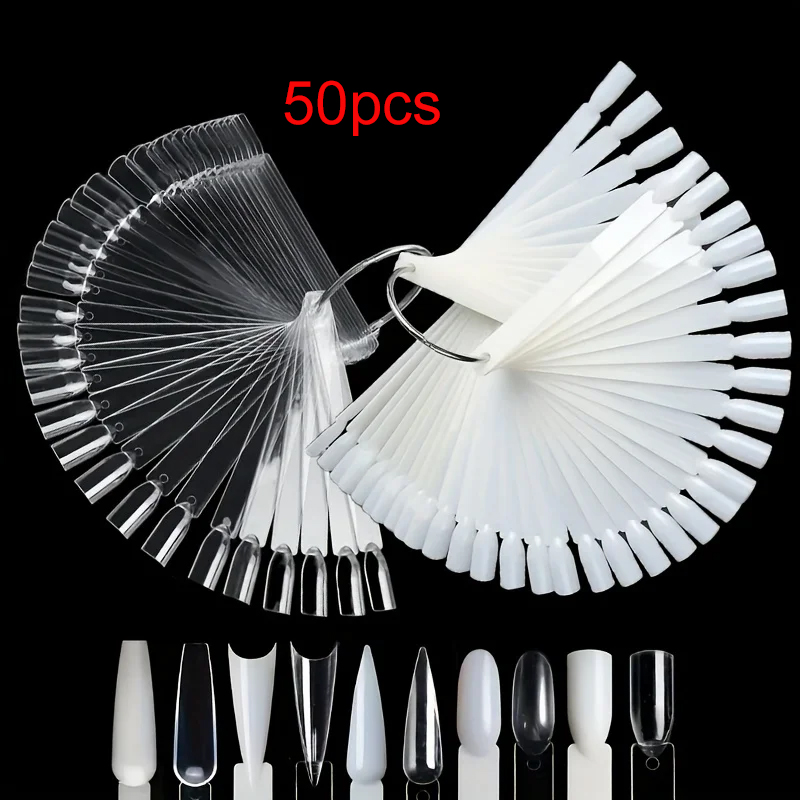 Nail Art Pinterest - 50 Nail Sample Sticks with Rings,