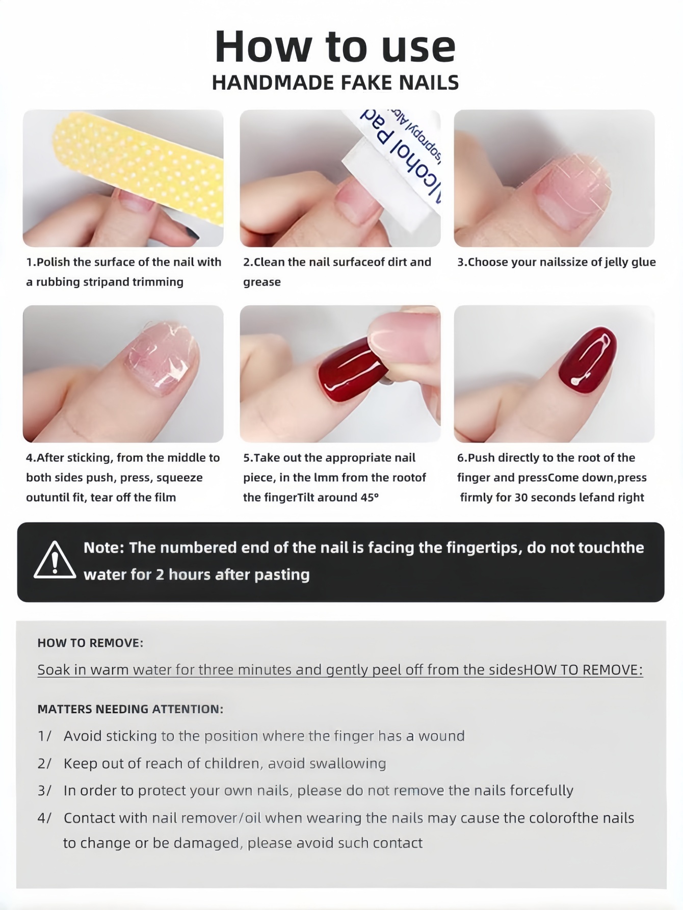 10 Pieces of Short Square Roun - đánh giá và giá Nail Art Press On