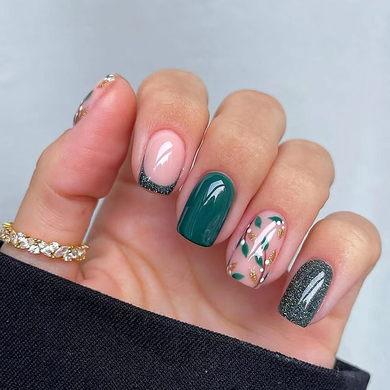 24Pcs Reusable Fake Nails Shor - đánh giá và giá Nail Art Press On