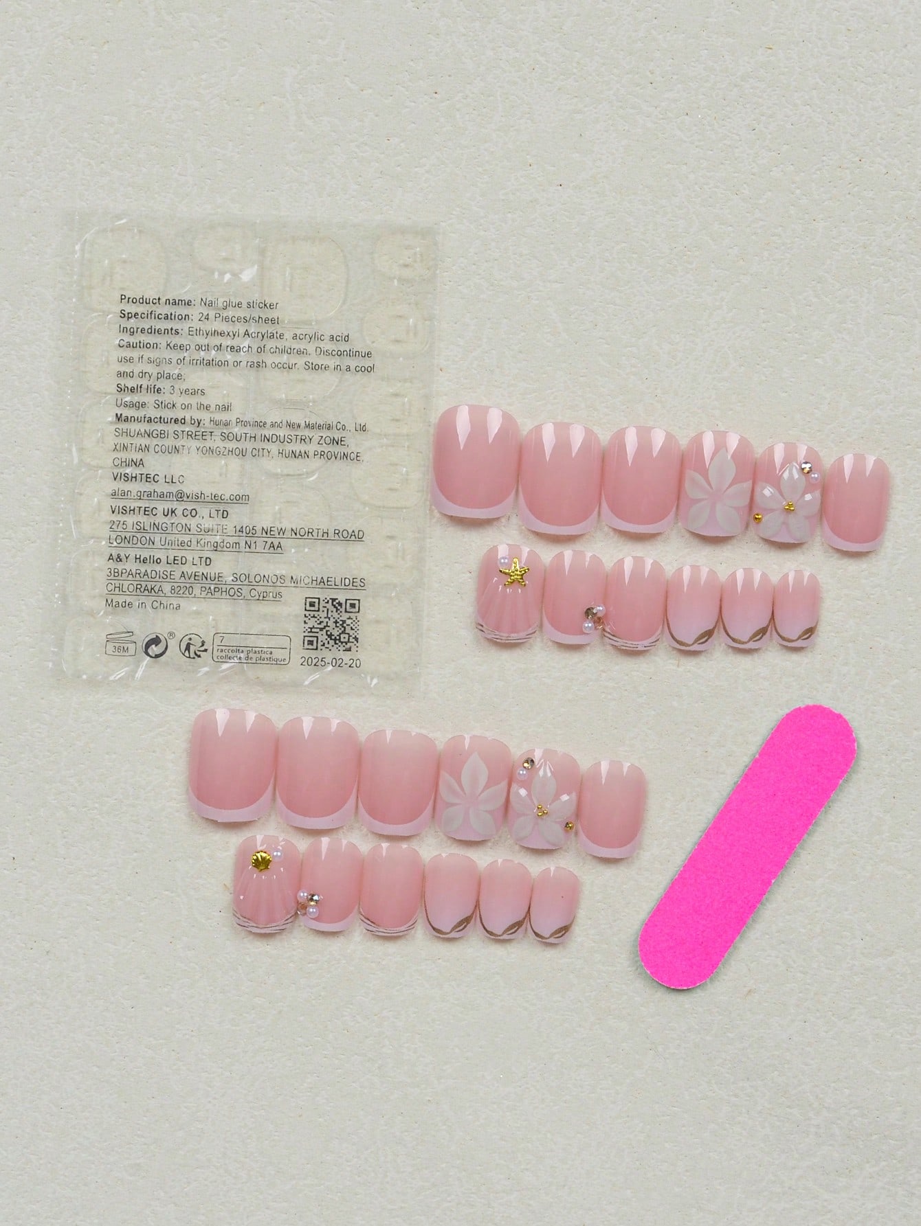 24pcs Short Square White Frenc - đánh giá và giá Nail Art Ideas