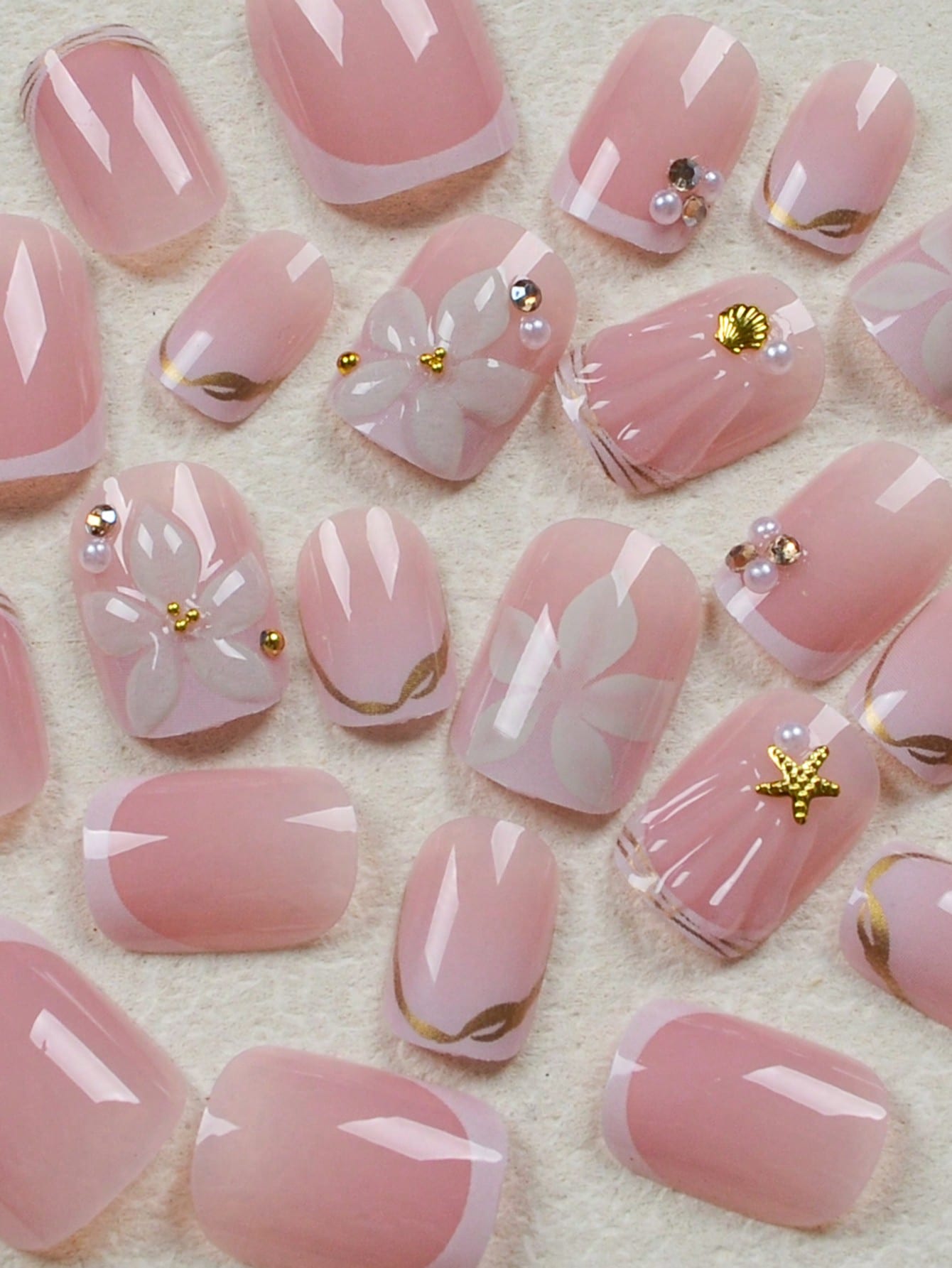 24pcs Short Square White Frenc - đánh giá và giá Nail Art Ideas