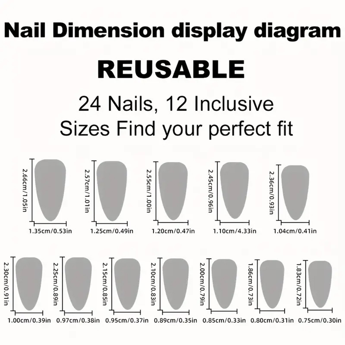24pcs Almond Press On Nails,Pi - đánh giá và giá Nail Art Press On