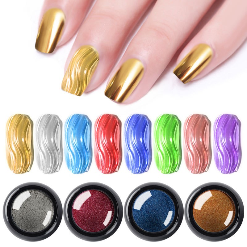 1Pc 19 Màu Móng Lấp Lánh Gương - đánh giá và giá Nail Glitter Chrome