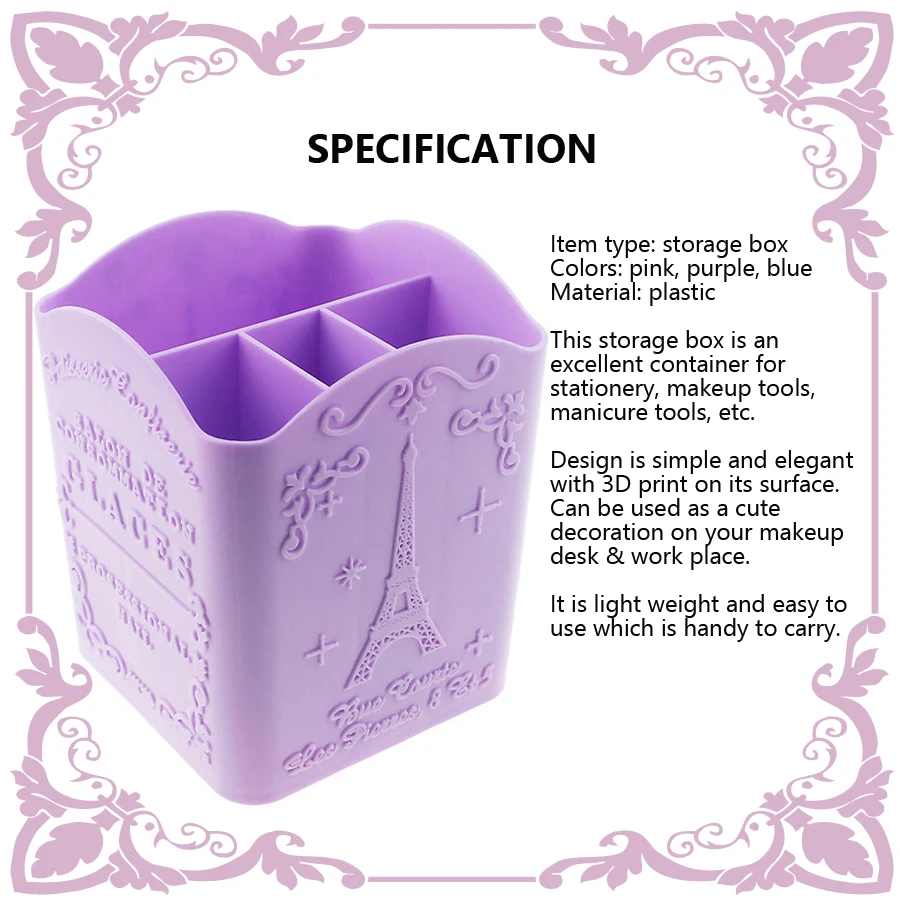 4-Compartment Nail Art Brush H - đánh giá và giá Nail Art Rame