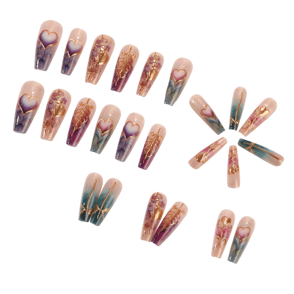 24pcs/set 3D fake nails for wo - đánh giá và giá Nail Art Press On