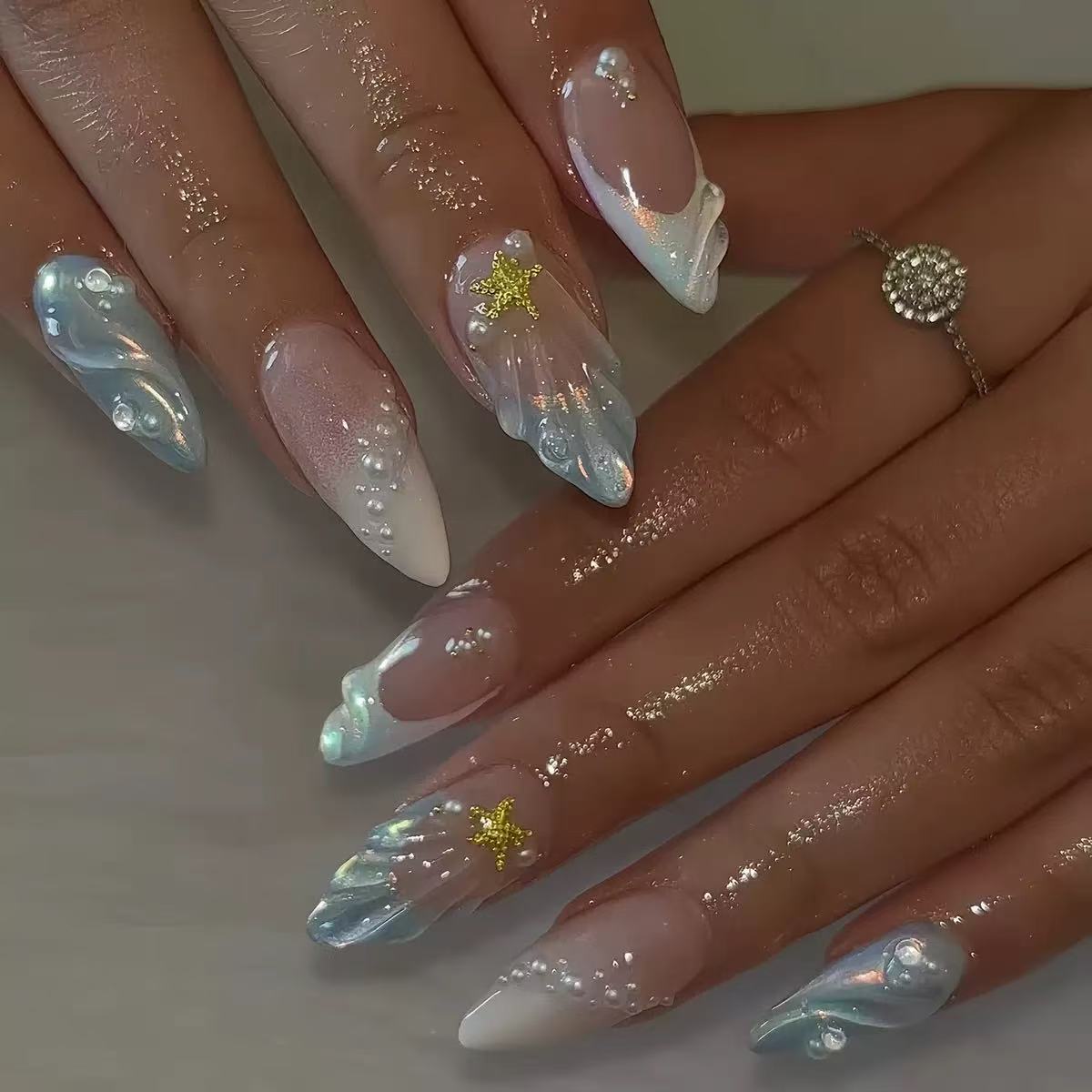 24pcs Short Oval 3D Gel Nail S - đánh giá và giá Nail Art Ideas