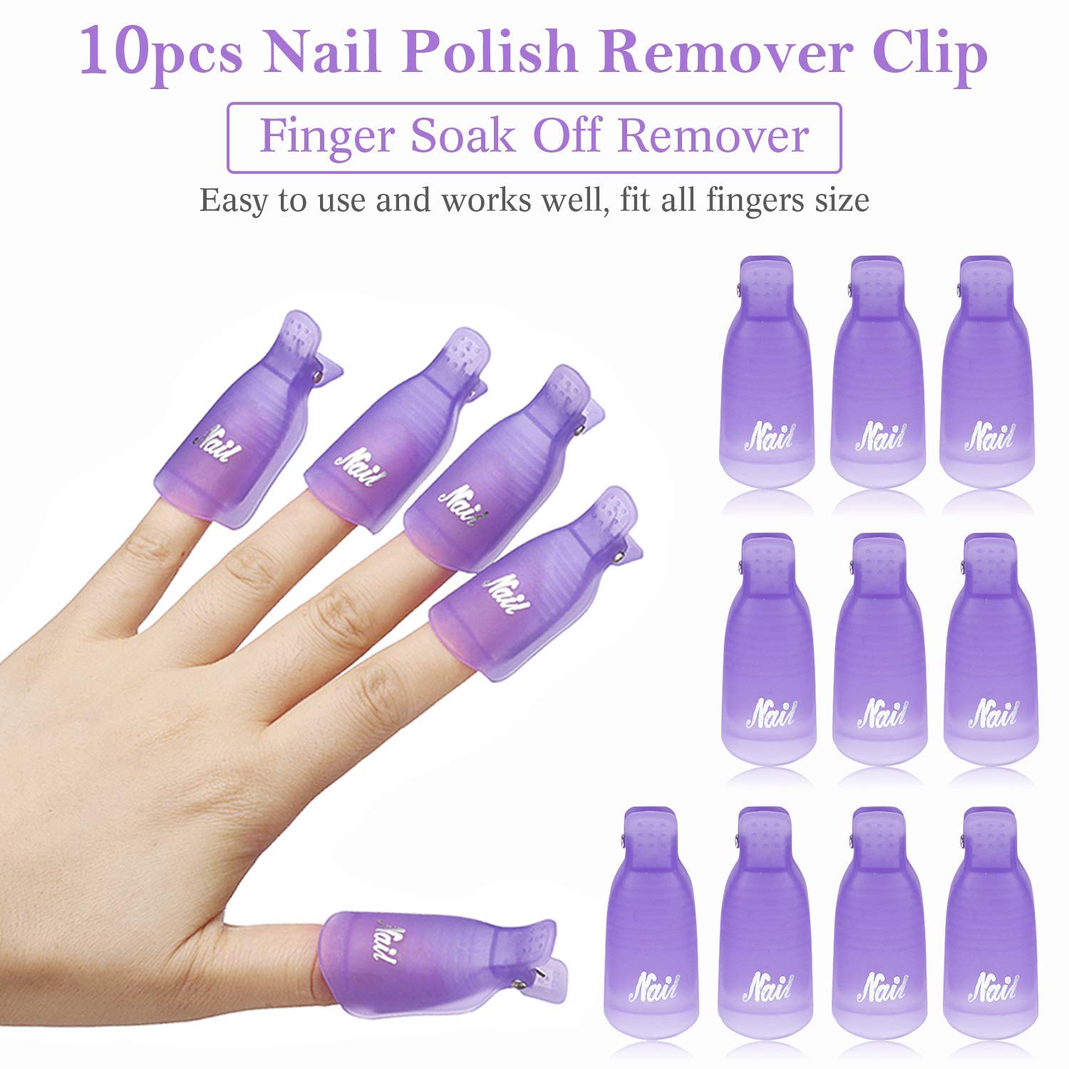 10Pcs Plastic Nail Art Soak Of - đánh giá và giá Nail Art Ideas