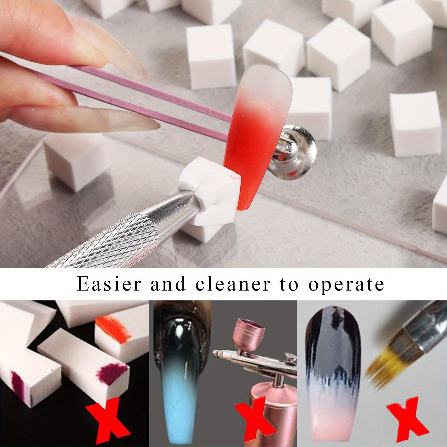 1/50/100Pcs Square Nail Art Sp - đánh giá và giá Nail Art Pinterest