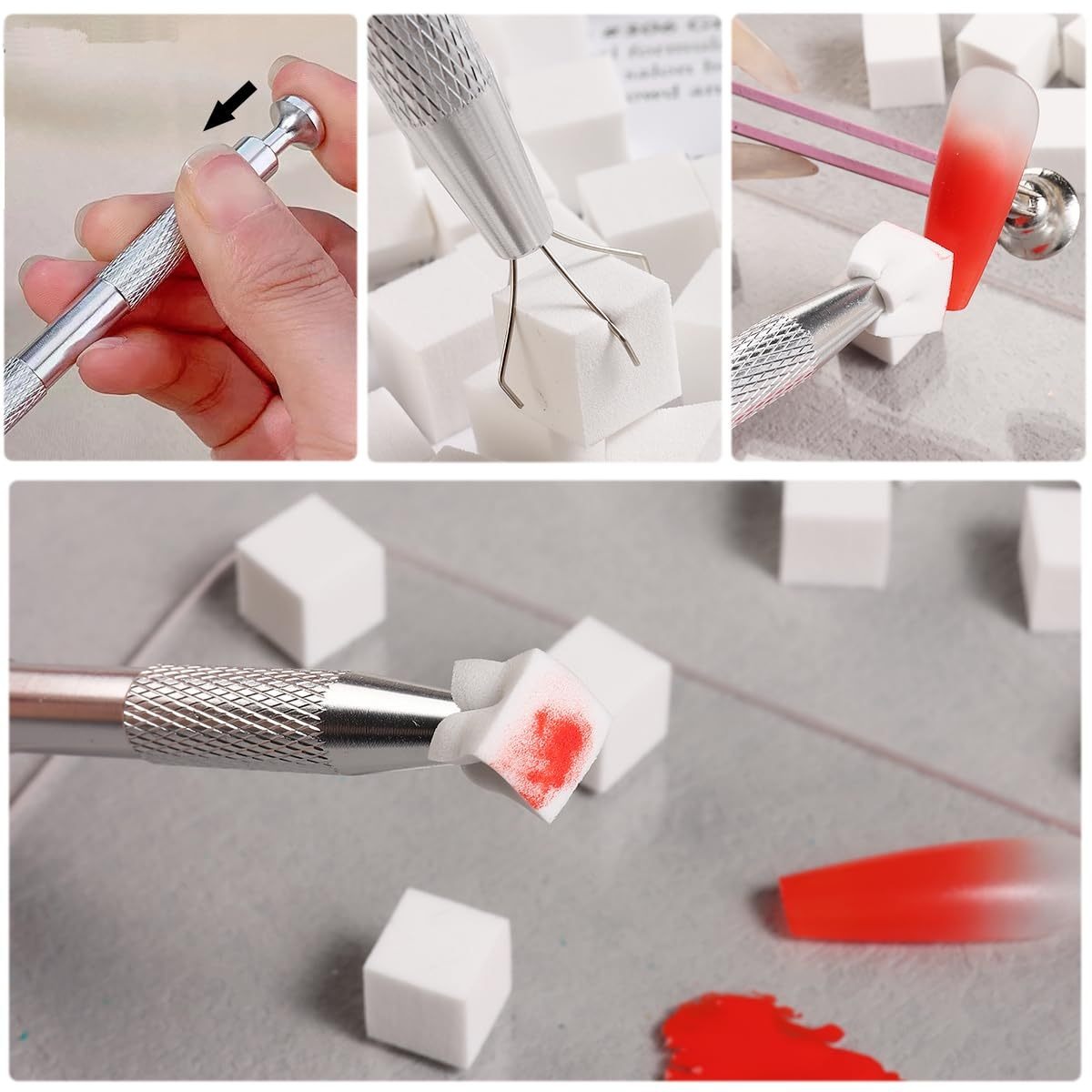 1/50/100Pcs Square Nail Art Sp - đánh giá và giá Nail Art Pinterest