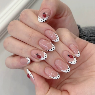 24Pcs Almond False Nails Sets  - đánh giá và giá Nail Art Press On