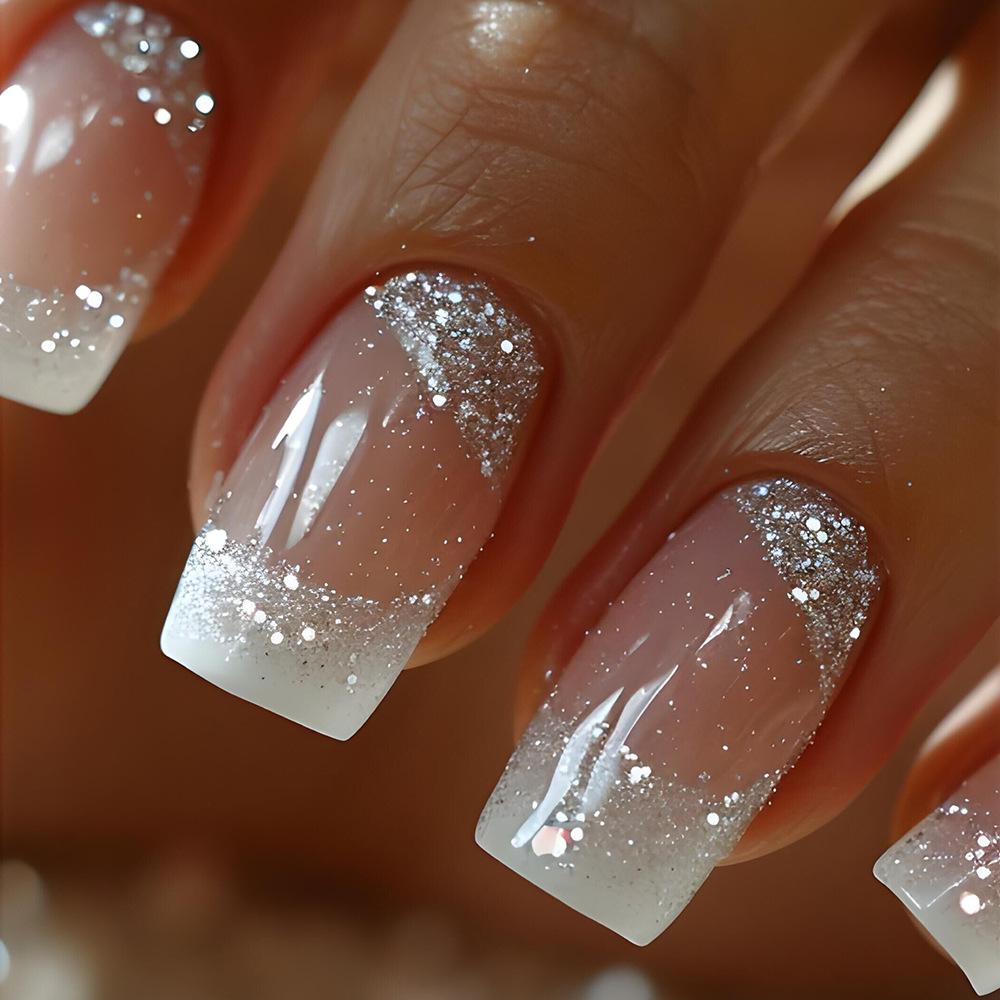 24pcs/set Medium Square fake n - đánh giá và giá Nail Art Gliter