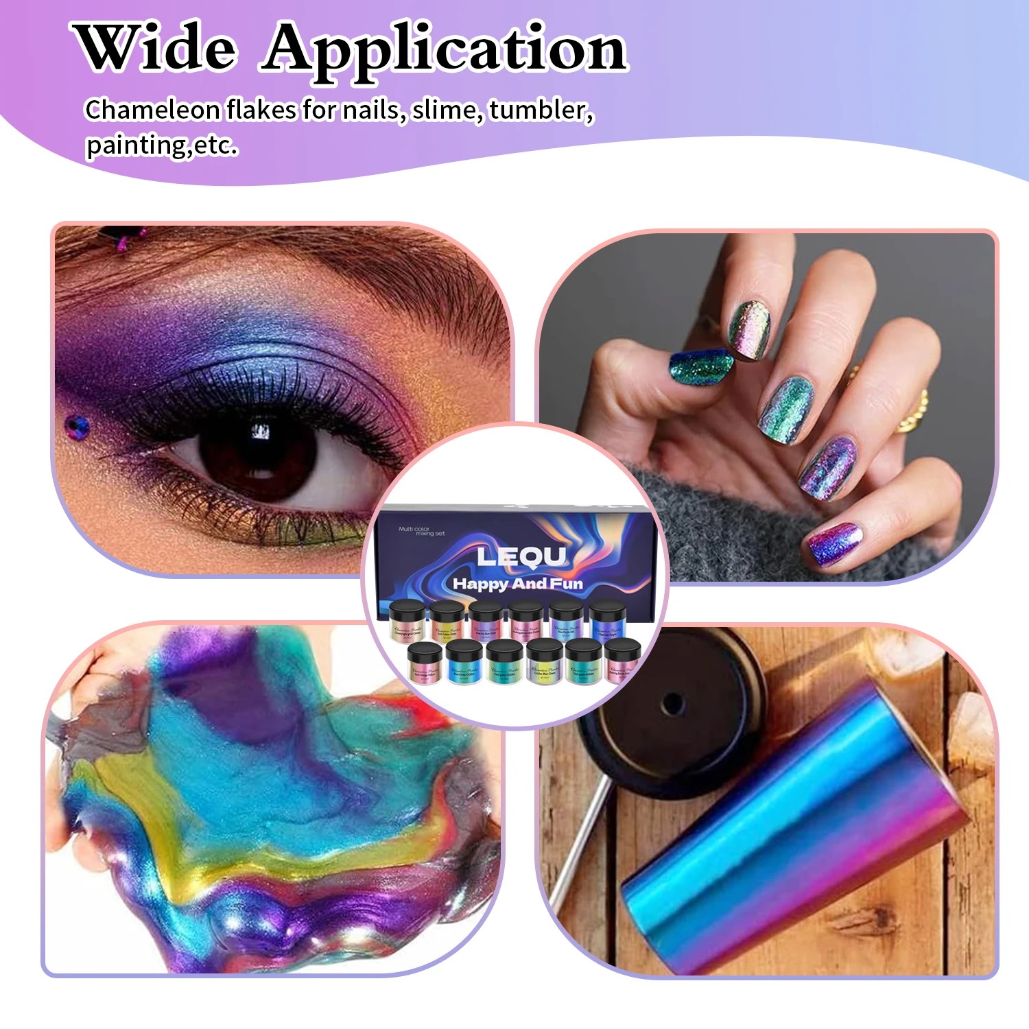 A set of chameleon pink nail c - đánh giá và giá Nail Glitter Chrome