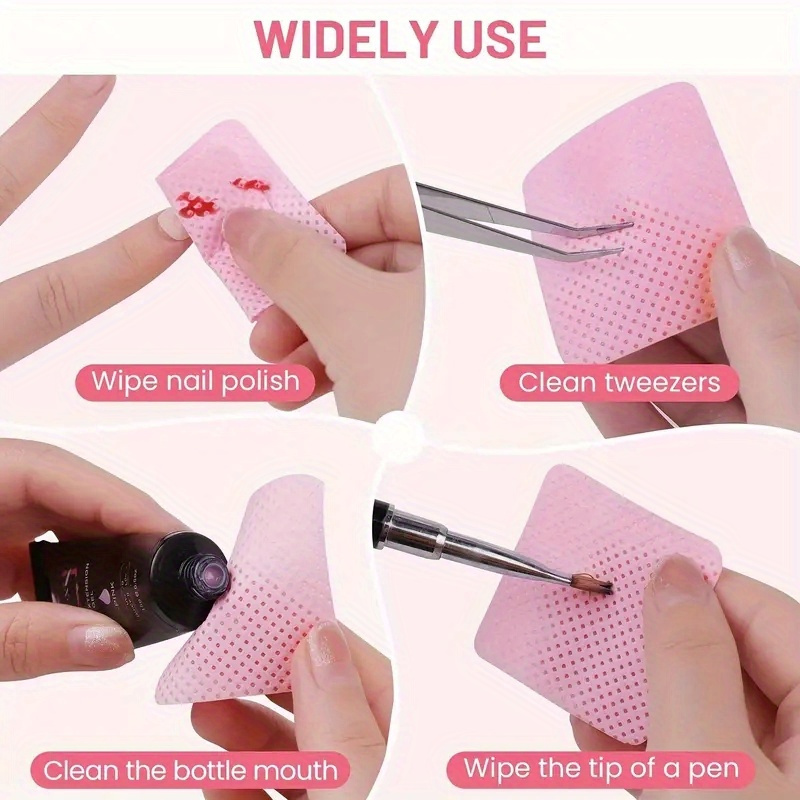 20/600pcs Lint-Free Nail Wipes - đánh giá và giá Nail Art Ideas