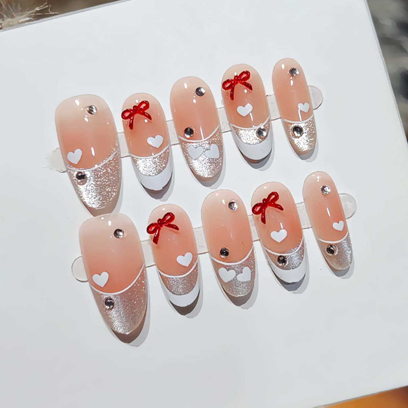 10Pcs French Sweet Cool Spicy  - đánh giá và giá Nail Art Press On