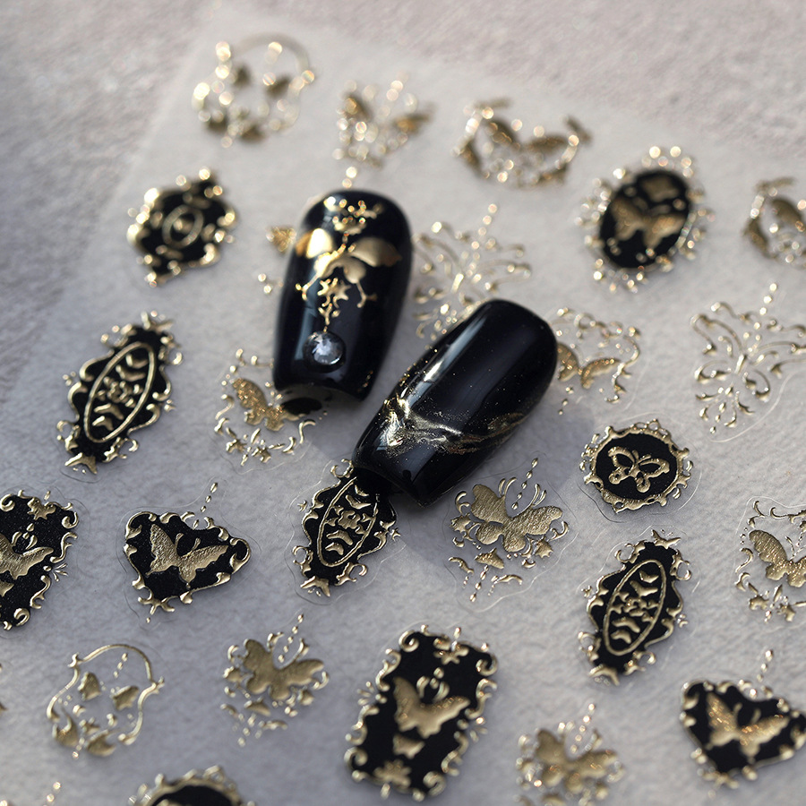 TENSOR NAIL Vintage Black Gold - đánh giá và giá Nail Art Elegan