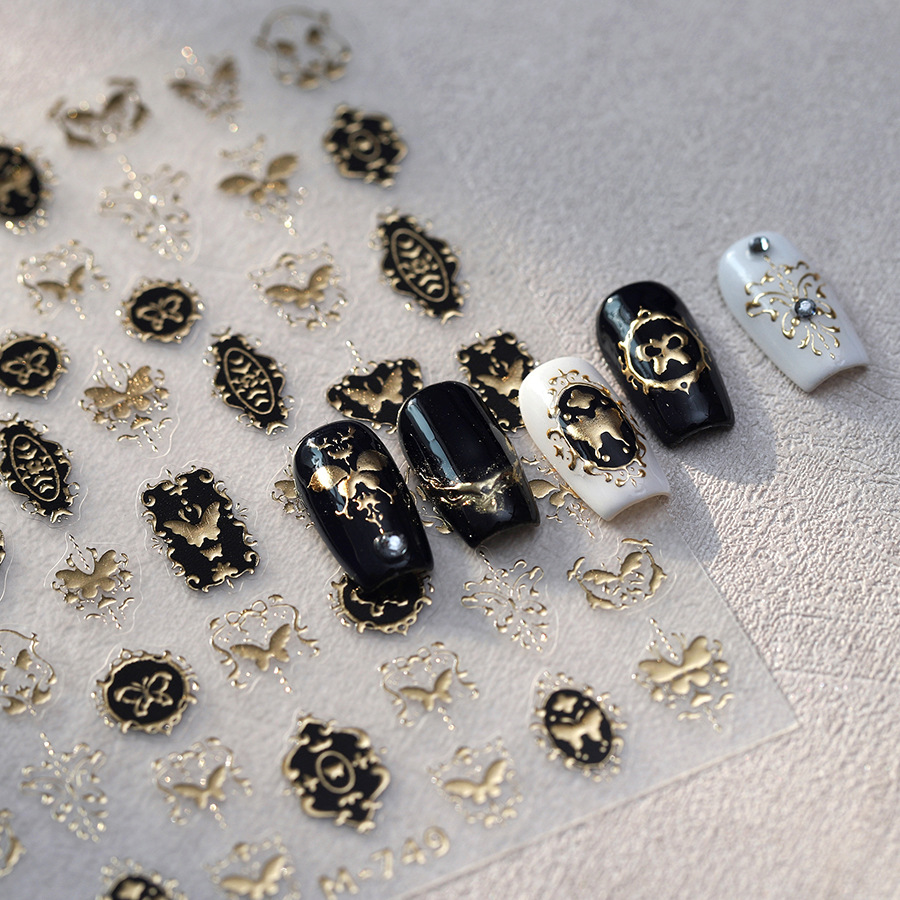 TENSOR NAIL Vintage Black Gold - đánh giá và giá Nail Art Elegan