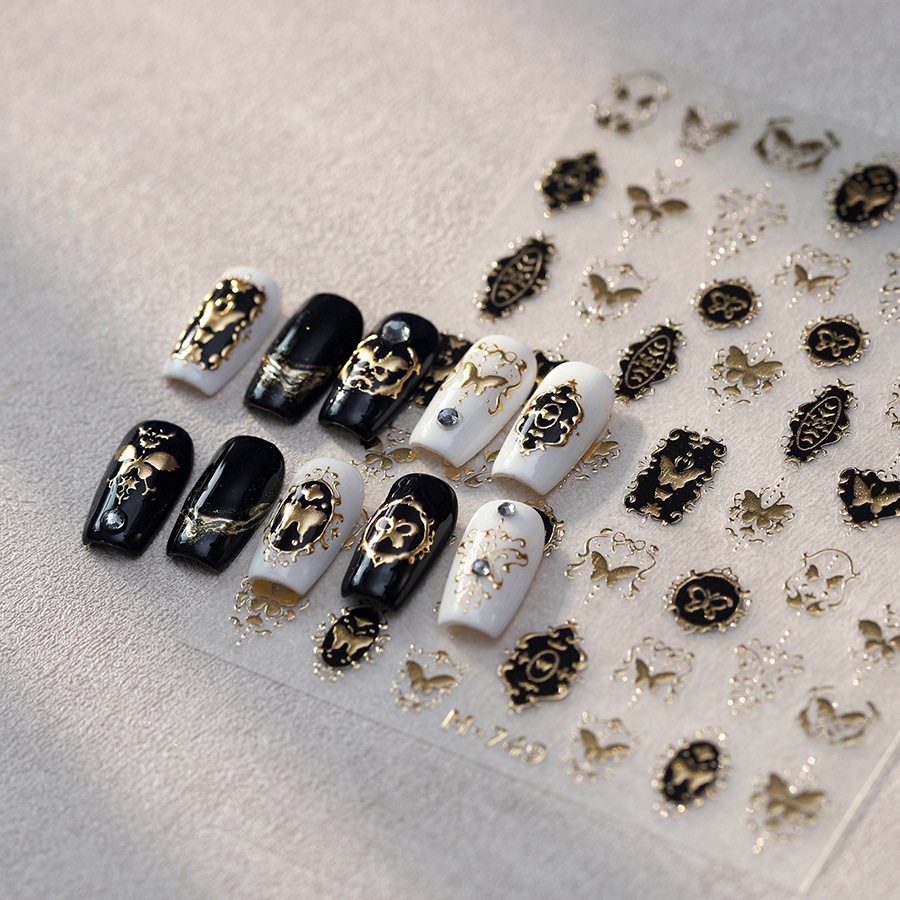 TENSOR NAIL Vintage Black Gold - đánh giá và giá Nail Art Elegan
