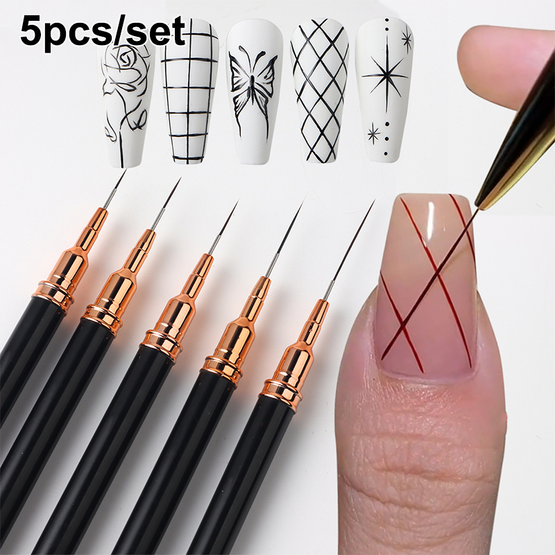 #5Pcs/Set Professional Nail Ar - đánh giá và giá Nail Art Rame