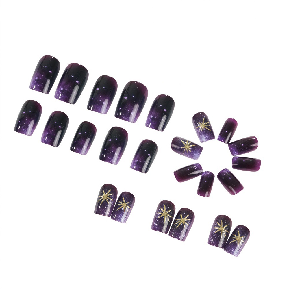 Short Medium fake nails gradie - đánh giá và giá Nail Art Press On