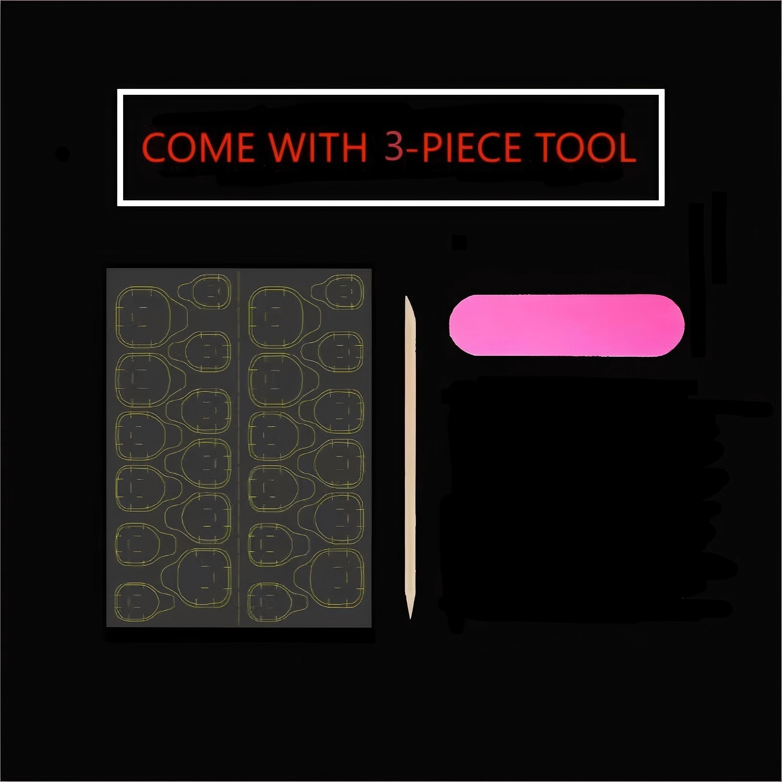 10pcs Pure Hand Pressed Long O - đánh giá và giá Nail Art Ideas