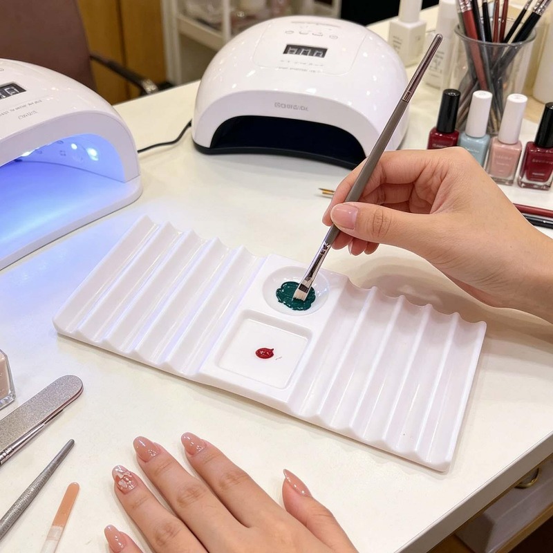Reusable Nail Art Palette with - đánh giá và giá Nail Art Rame