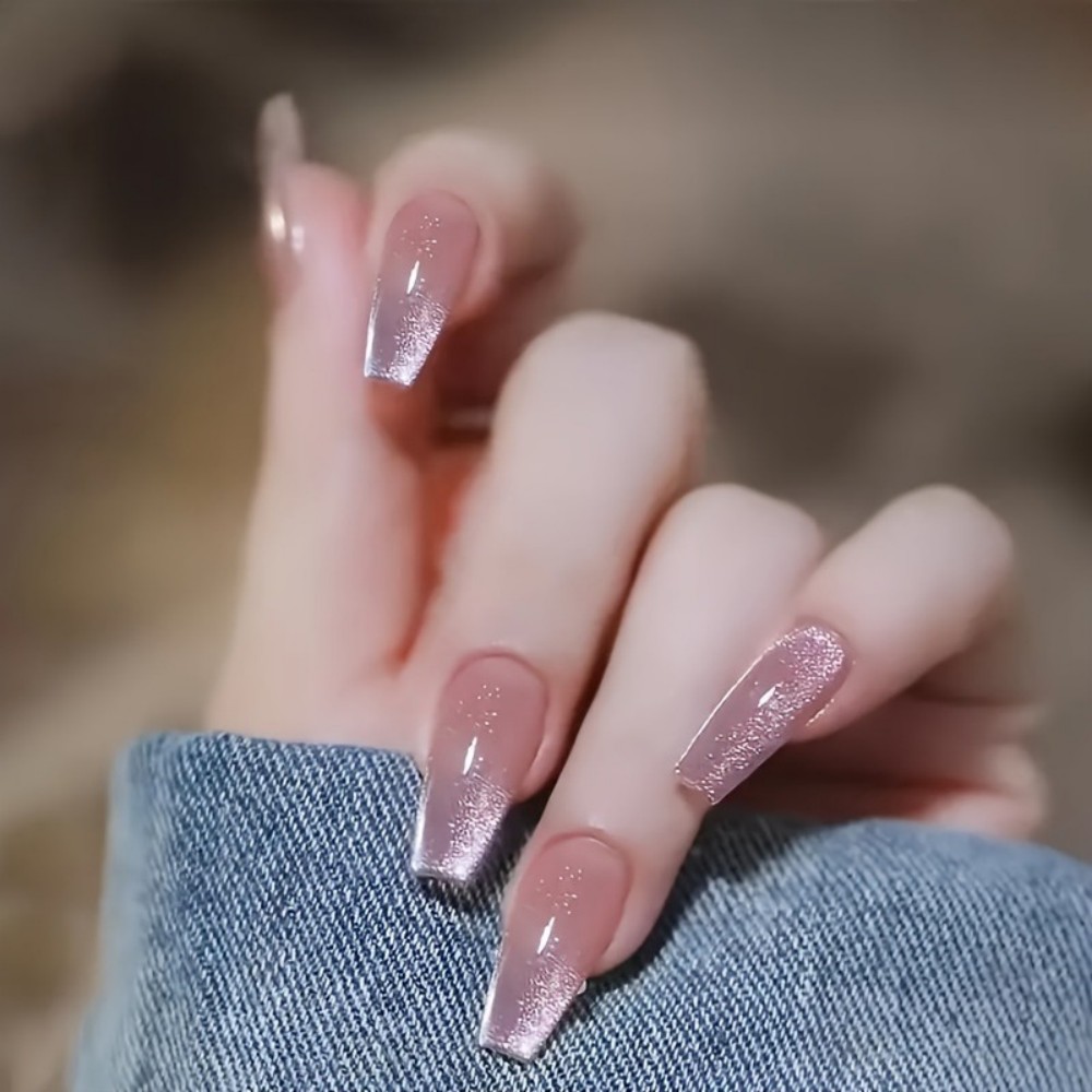 24pcs Sparkling Pink Glitter C - đánh giá và giá Nail Art Gliter