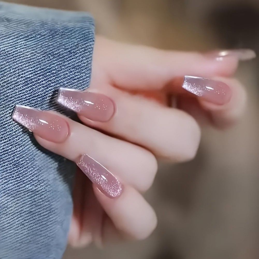 24pcs Sparkling Pink Glitter C - đánh giá và giá Nail Art Gliter
