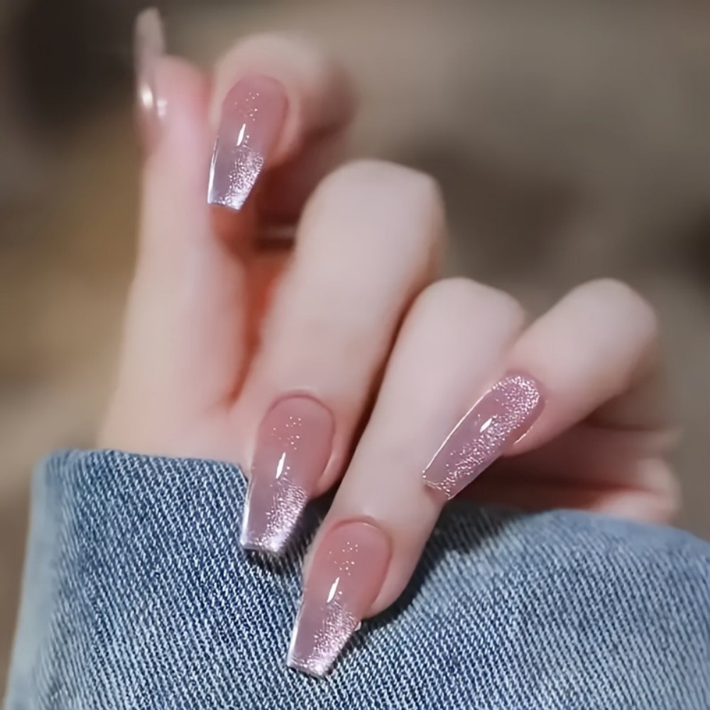 24pcs Sparkling Pink Glitter C - đánh giá và giá Nail Art Gliter