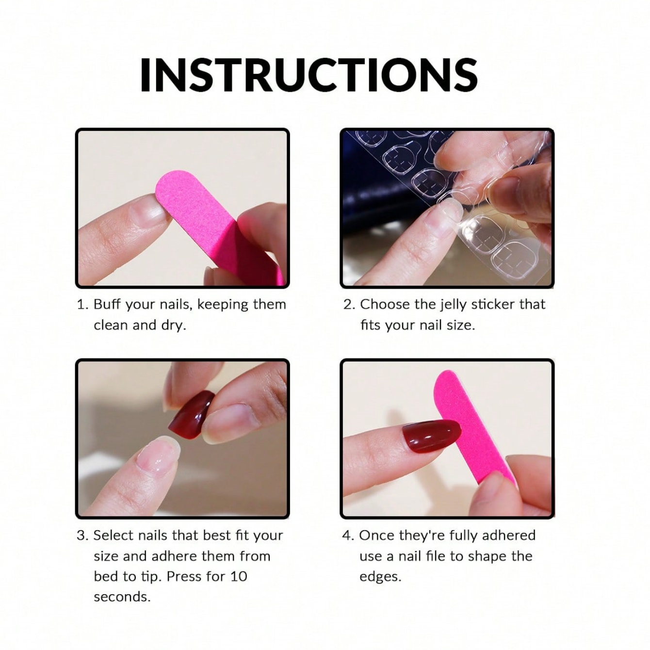 Medium Almond 10Pcs Press On N - đánh giá và giá Nail Art Press On