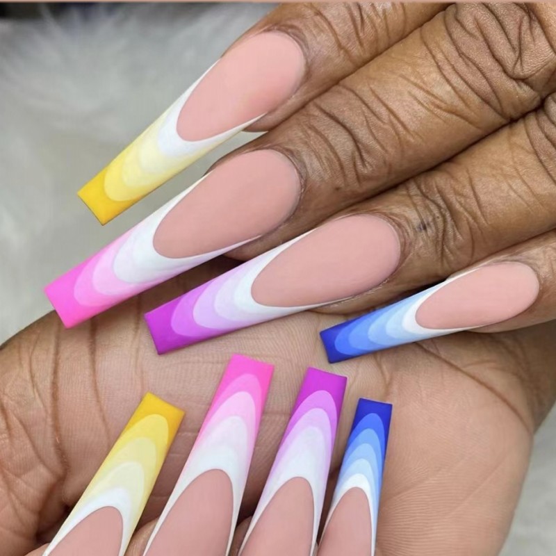 Short Medium fake nails for wo - đánh giá và giá Nail Art Press On