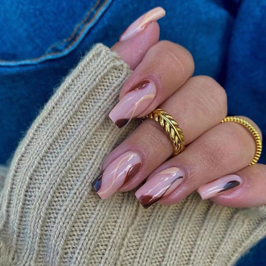 Short Medium fake nails for wo - đánh giá và giá Nail Art Press On