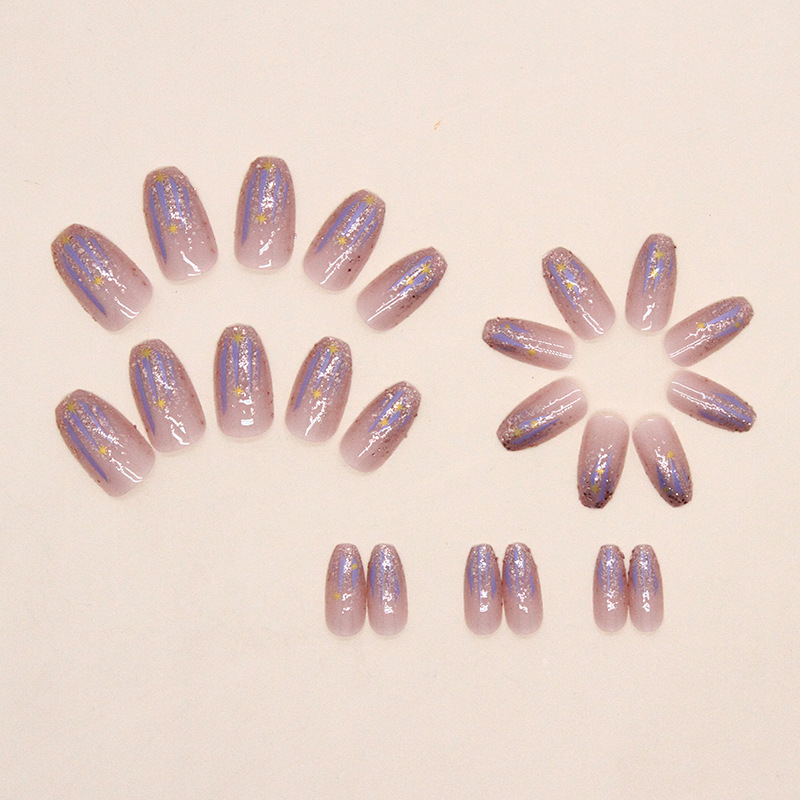 Short fake nails for women gir - đánh giá và giá Nail Art Gliter
