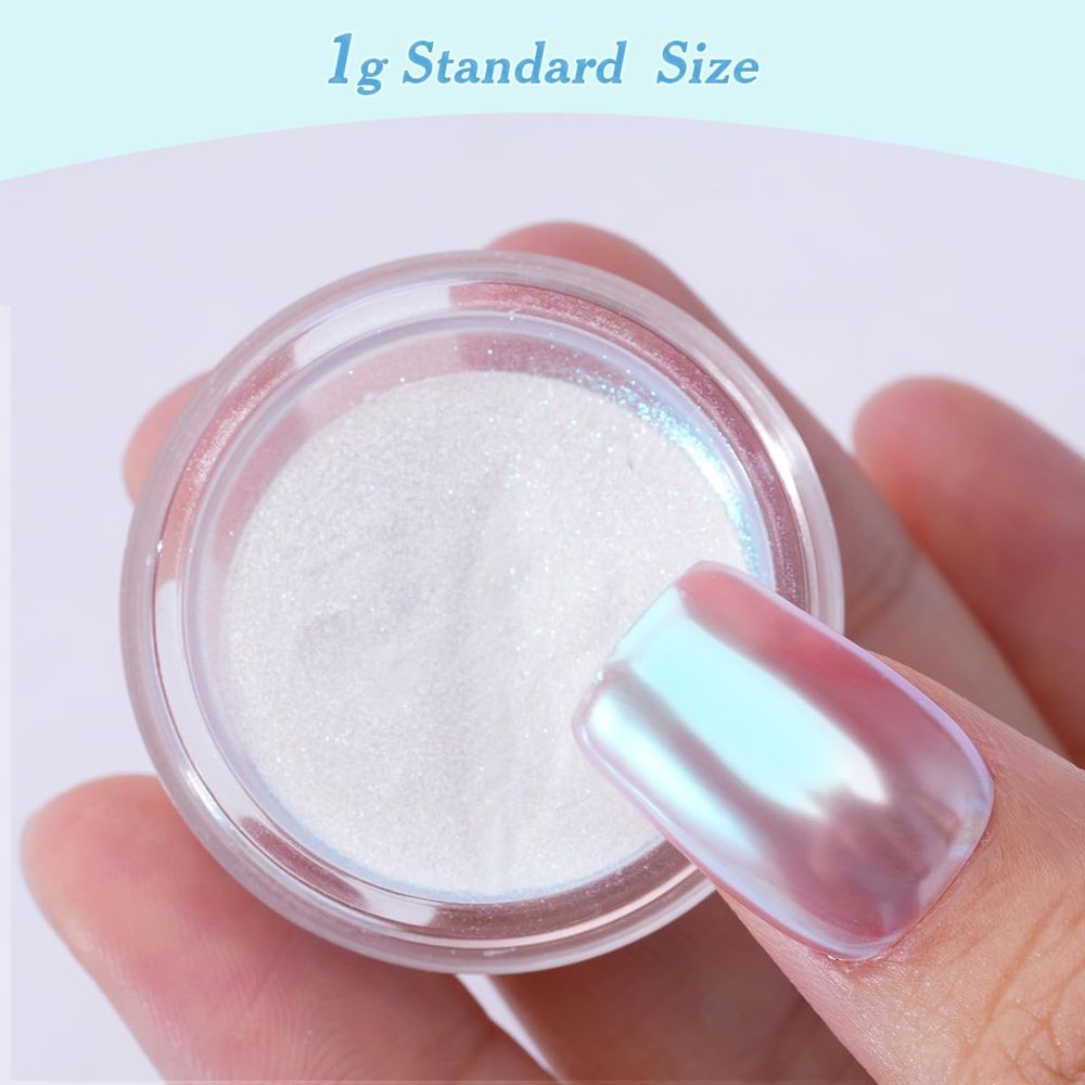 Chrome Nail Powder, Glossy Aur - đánh giá và giá Nail Glitter Chrome