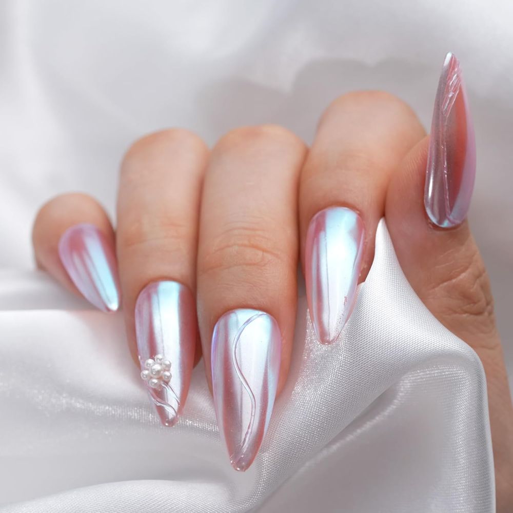 Chrome Nail Powder, Glossy Aur - đánh giá và giá Nail Glitter Chrome