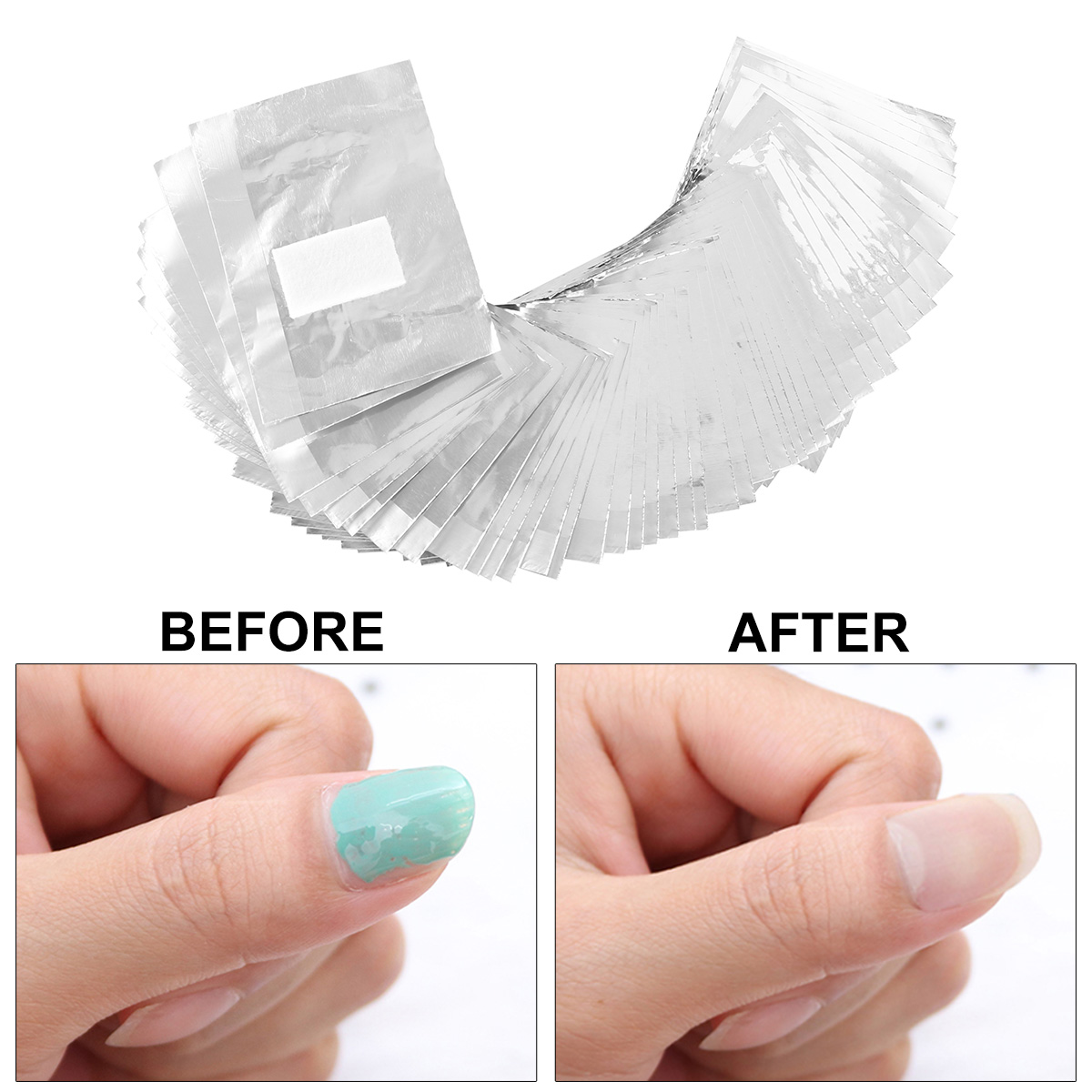 500/1000Pcs Aluminium Foil Gel - đánh giá và giá Nail Art Ideas