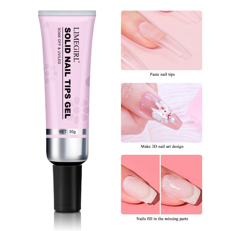 30g Soft Transparent Nail Tips - đánh giá và giá Nail Art Ideas